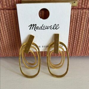 Madewell Gold Geometric Earrings